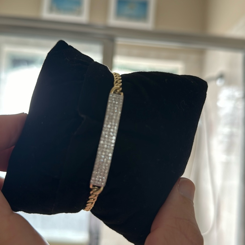 Pavè Diamond 14k ID Bracelet